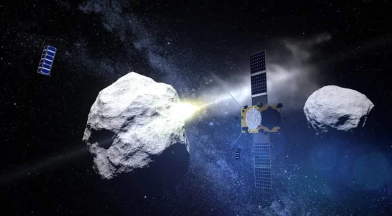 Космічний апарат DART NASA зіштовхується з астероїдом Діморфос біля Дідімоса