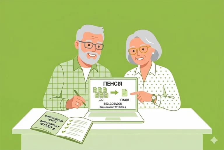 Пенсии без справок: государство будет искать стаж самостоятельно Пожилая пара на ноутбуке проверяет пенсию без справок по законопроекту №13705-д