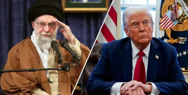 Дональд Трамп та аятолла Хаменеї на тлі конфлікту США з Іраном