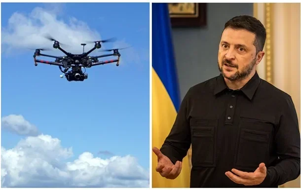 Володимир Зеленський коментує російську атаку понад 200 дронів на Україну