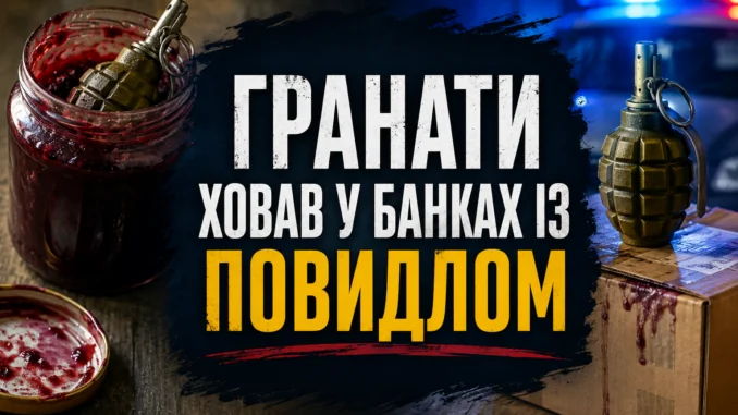 Гранати, сховані в банках із повидлом, у викритій схемі збуту на Закарпатті