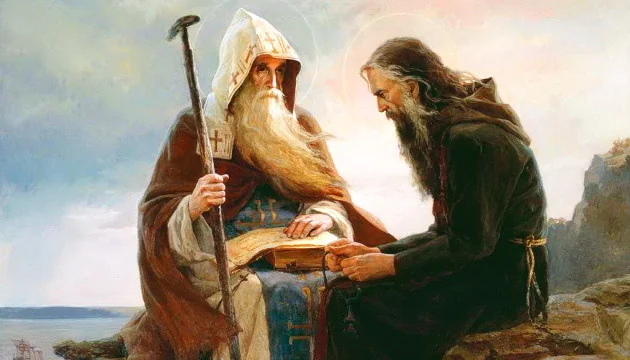 10 июля 2026: память Антония Печерского и мировые праздники Преподобный Антоний Печерский с учеником у пещеры Киево-Печерского монастыря