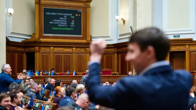 Депутати Верховної Ради голосують за відставку Свириденко, рішення прийнято