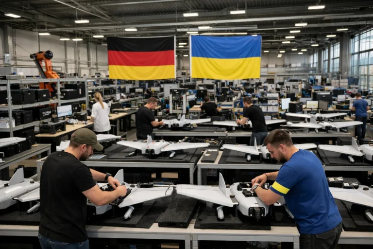 Германия и Украина совместно будут производить ракето-дроны «Барс» Работники собирают ракето-дроны «Барс» на заводе Германии и Украины