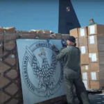 Польські військові готують допомогу Україні з емблемою Міноборони
