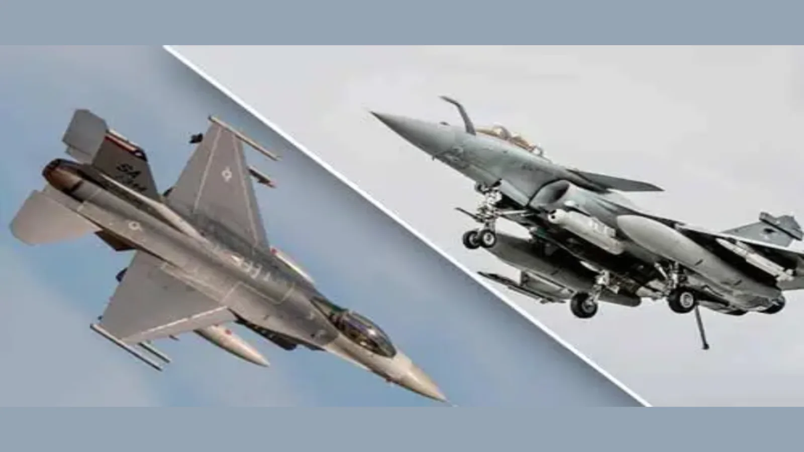 Rafale та F-16 у порівняльному зображенні винищувачів