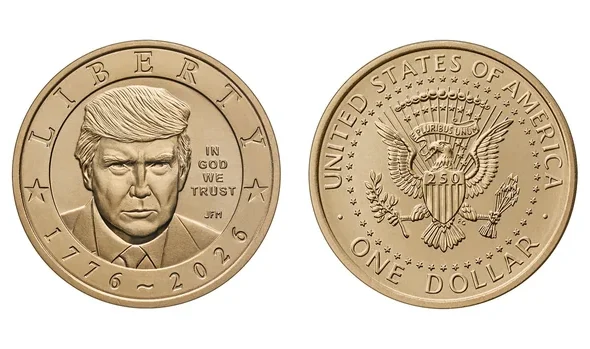 Золота монета США з портретом Трампа до 250-річчя незалежності