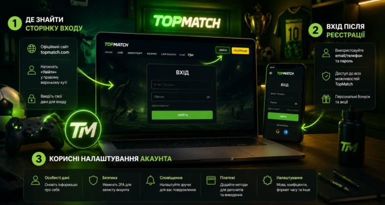 Topmatch вхід: покроковий гайд для нових користувачів